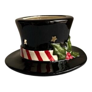 Yankee Candle Vintage Collectible Holiday Top Hat candle topper Star Cutout NWT